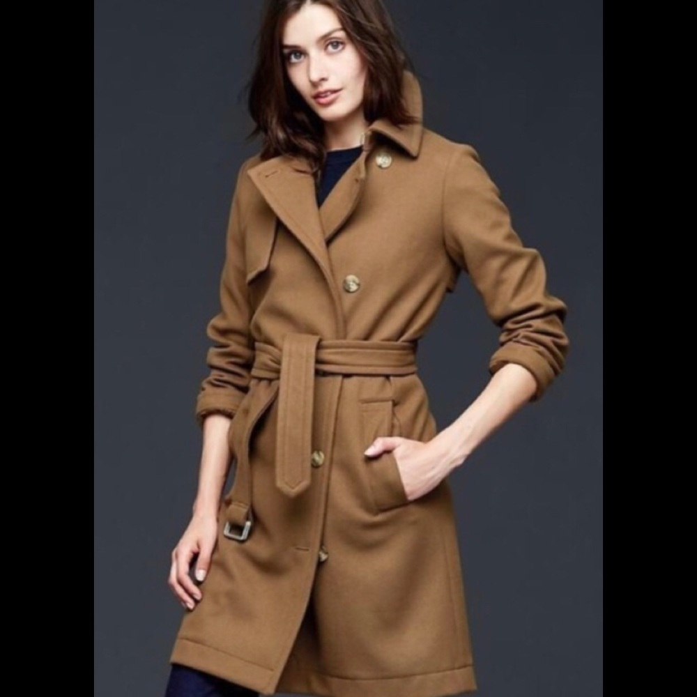 COPY - ✨Gap Camel Brown Nude Wool Coat Fall Winter